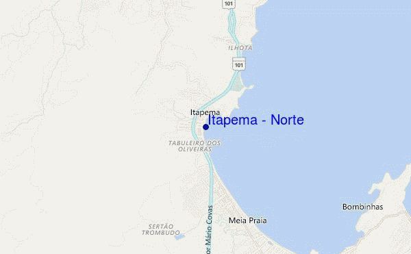 carte de localisation de Itapema - Norte