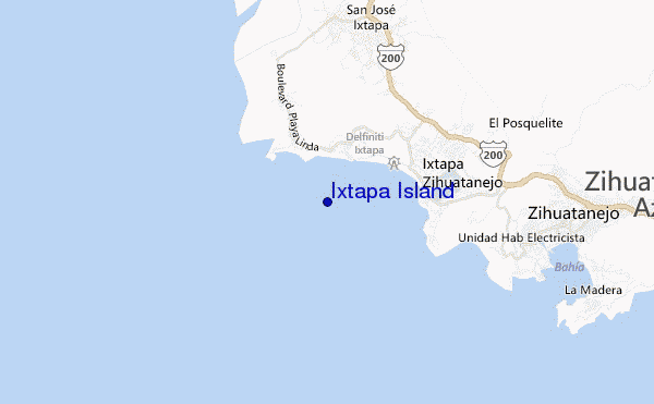 carte de localisation de Ixtapa Island