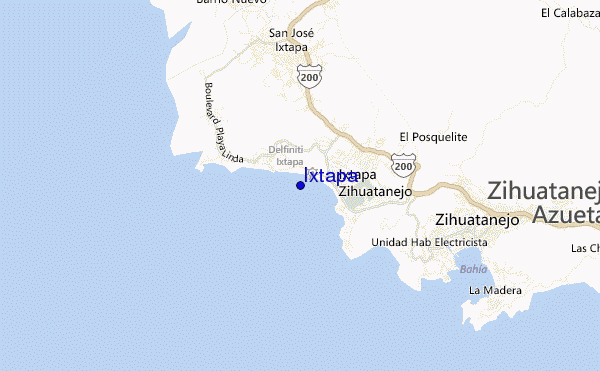 carte de localisation de Ixtapa