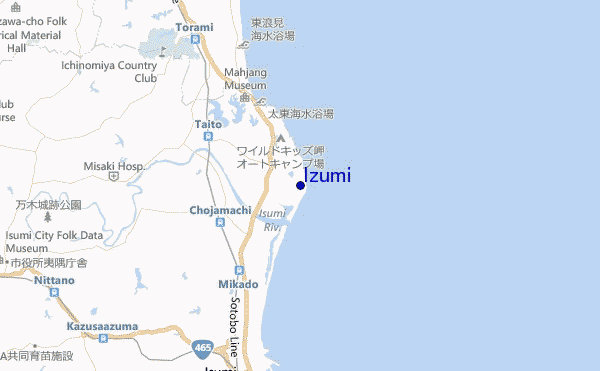 carte de localisation de Izumi