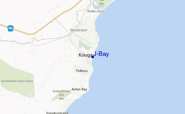 carte de localisation de J-Bay