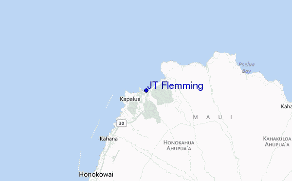 carte de localisation de JT Flemming