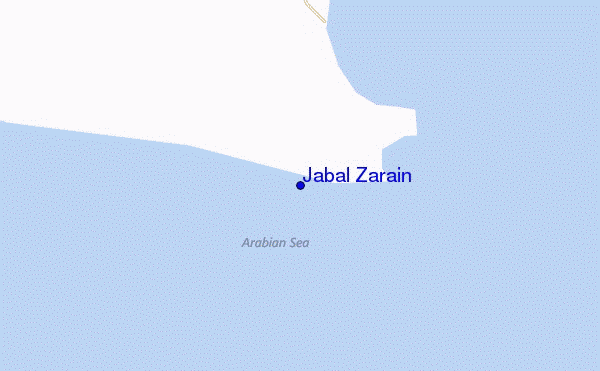 carte de localisation de Jabal Zarain