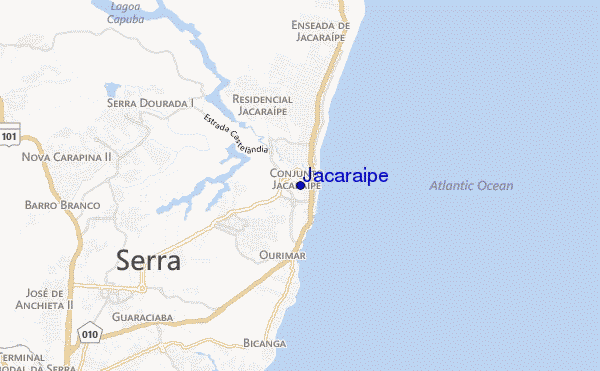 carte de localisation de Jacaraipe