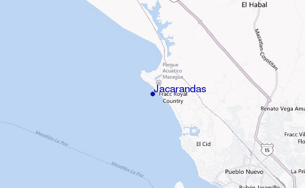 carte de localisation de Jacarandas