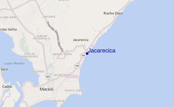 carte de localisation de Jacarecica