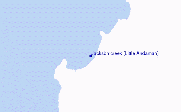 carte de localisation de Jackson creek (Little Andaman)