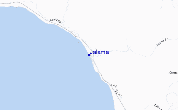 carte de localisation de Jalama