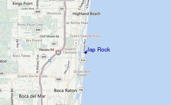 carte de localisation de Jap Rock