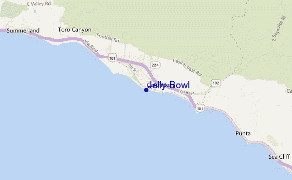 carte de localisation de Jelly Bowl