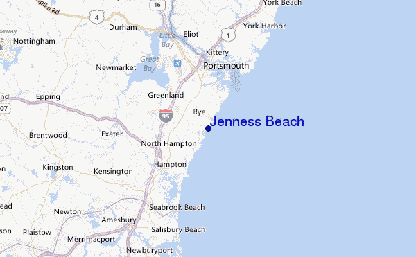 Jenness Beach Location Map