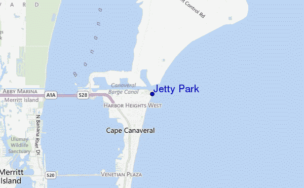 carte de localisation de Jetty Park