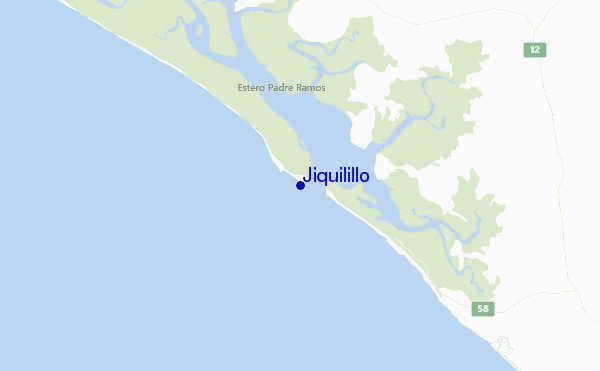 carte de localisation de Jiquilillo