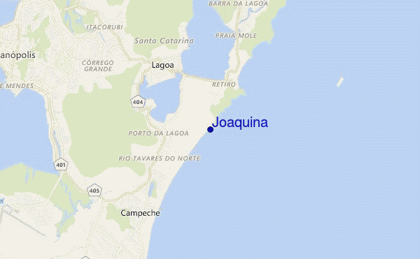 carte de localisation de Joaquina