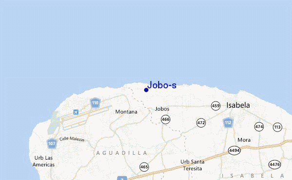 carte de localisation de Jobo's
