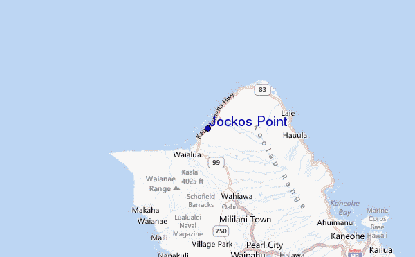 Jockos Point Location Map