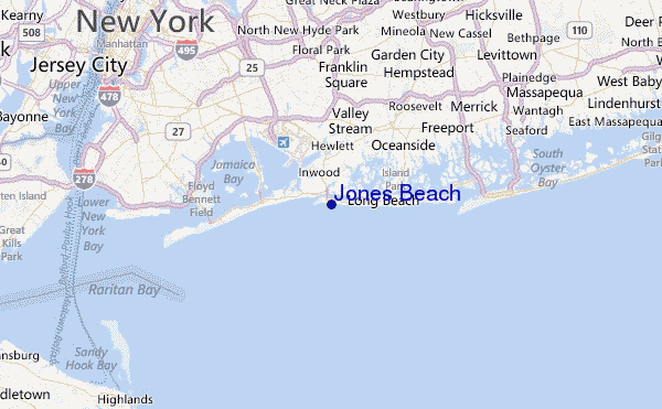 Jones Beach Location Map