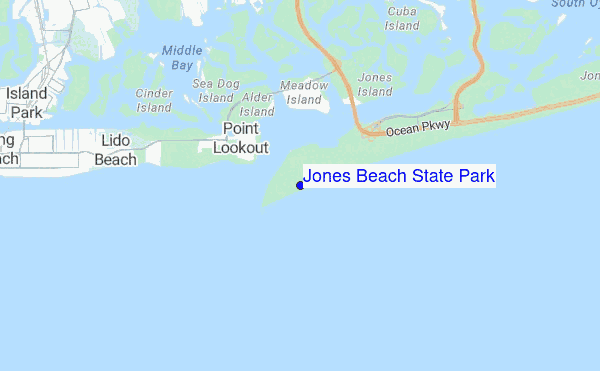 carte de localisation de Jones Beach State Park