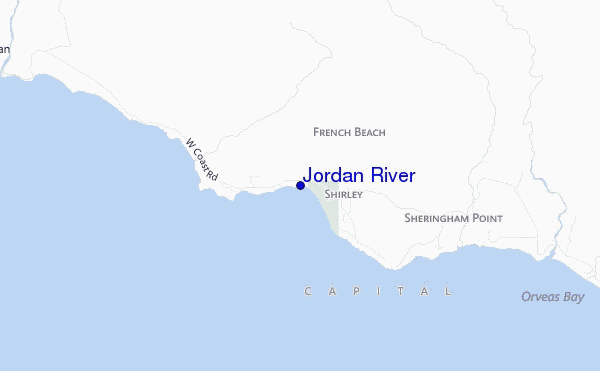 carte de localisation de Jordan River