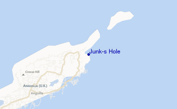 carte de localisation de Junk's Hole