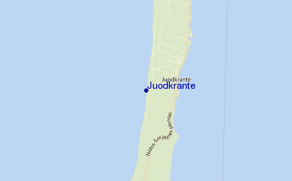 carte de localisation de Juodkrante