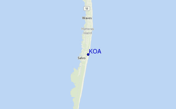 carte de localisation de K.O.A