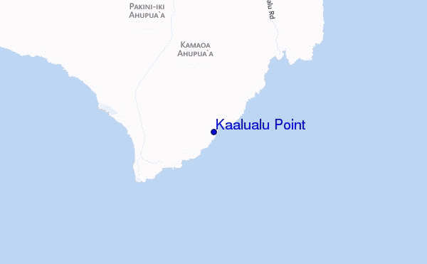 carte de localisation de Kaalualu Point