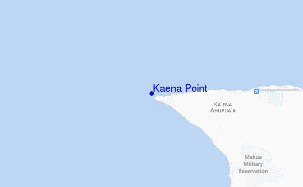 carte de localisation de Kaena Point