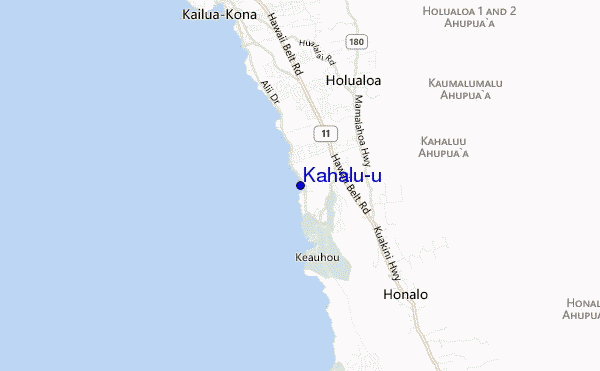 carte de localisation de Kahalu'u