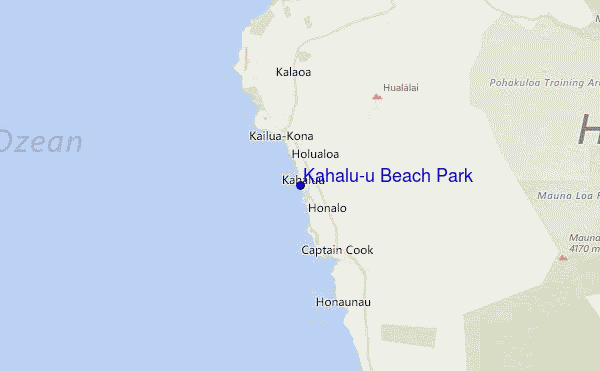 Kahalu'u Beach Park Location Map