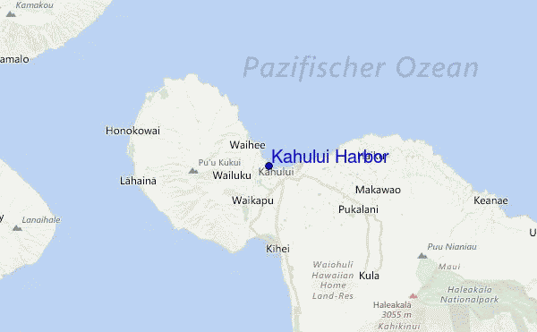 Kahului Harbor Location Map
