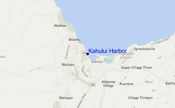 carte de localisation de Kahului Harbor
