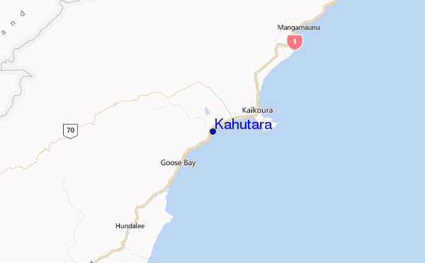 Kahutara Location Map