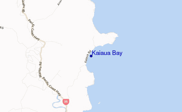 carte de localisation de Kaiaua Bay