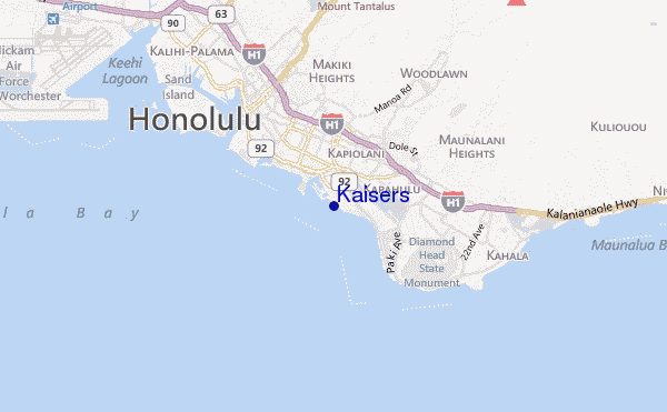 carte de localisation de Kaisers
