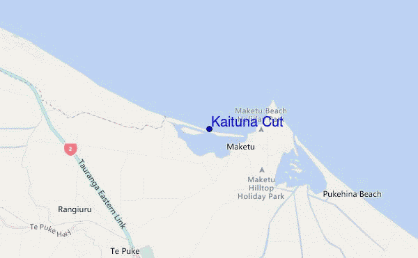 carte de localisation de Kaituna Cut
