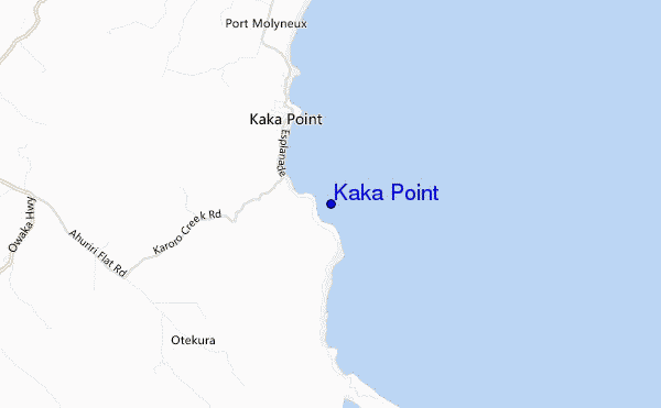 carte de localisation de Kaka Point