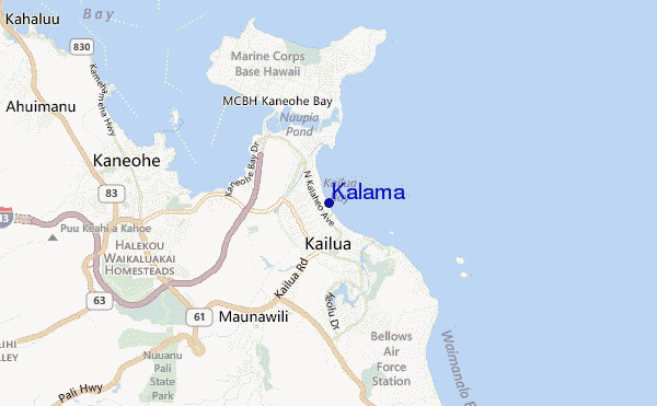 carte de localisation de Kalama