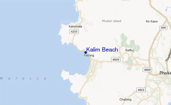 carte de localisation de Kalim Beach