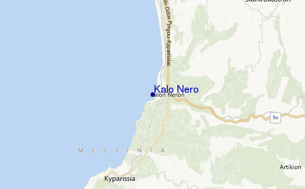 carte de localisation de Kalo Nero