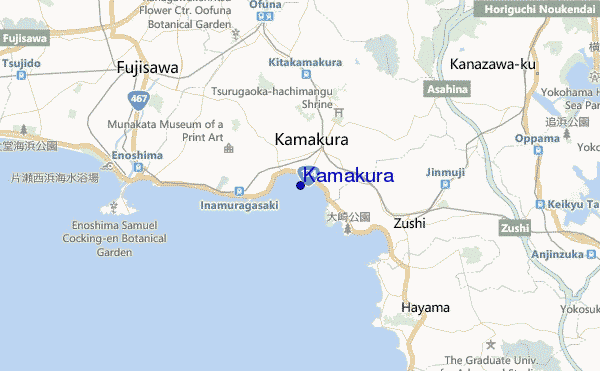 carte de localisation de Kamakura
