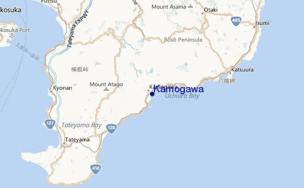 Kamogawa Location Map