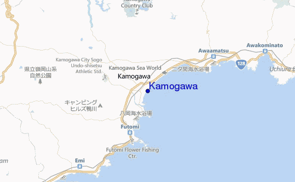 carte de localisation de Kamogawa