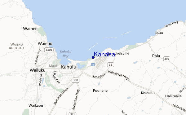 carte de localisation de Kanaha