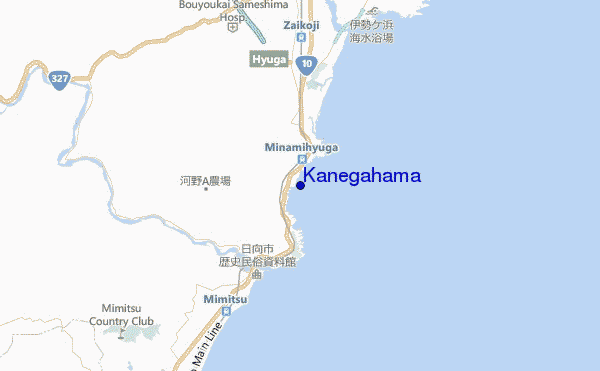 carte de localisation de Kanegahama