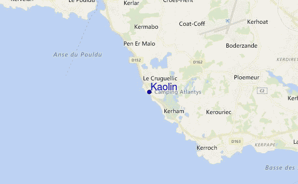 carte de localisation de Kaolin