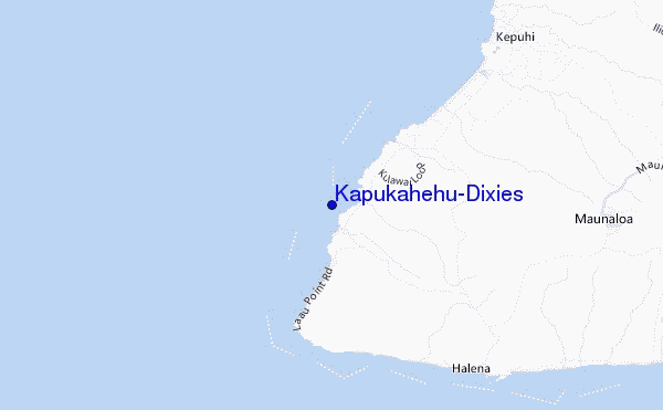 carte de localisation de Kapukahehu/Dixies