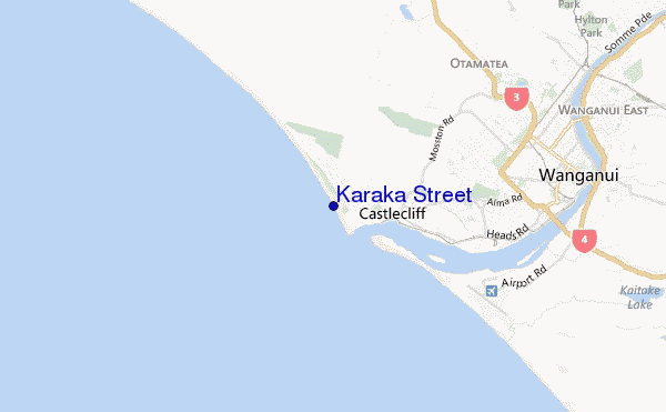carte de localisation de Karaka Street