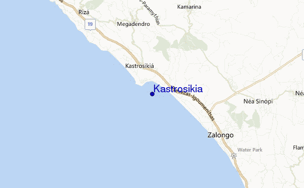 carte de localisation de Kastrosikia