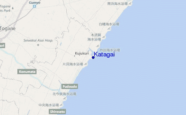 carte de localisation de Katagai